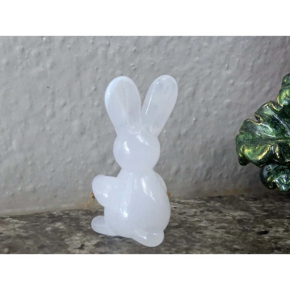Rabbit with Carrot Trinket Box Enamel Crystal Embellished 2
